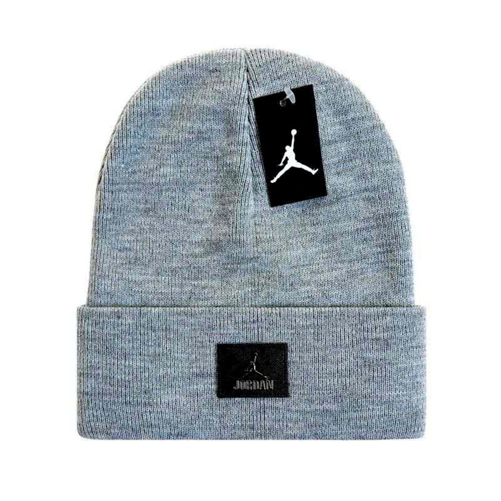 JORDAN Beanie UNISEX Grey Jump Man Winter Knit ONE SIZE CUFFED Beanie NWT